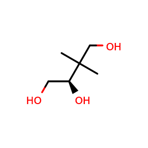 Chemical structure of (R)-3,3-Dimethyl-1,2,4-butanetriol , CAS 60856-63-5, AChemBlock V150251