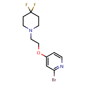 2-Bromo-4-[2-(4,4-difluoro-1-piperidyl)ethoxy]pyridine