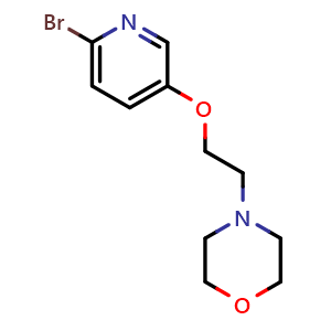 4-[2-[(6-Bromo-3-pyridyl)oxy]ethyl]morpholine