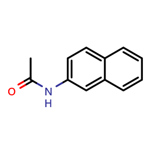 Chemical structure of N-(2-Naphthyl)acetamide , CAS 581-97-5, AChemBlock V150295