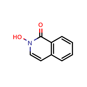 Chemical structure of 2-Hydroxyisoquinolin-1(2H)-one , CAS 21201-50-3, AChemBlock V150316