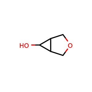 Chemical structure of 3-Oxabicyclo[3.1.0]hexan-6-ol , CAS 2415382-71-5, AChemBlock V150323