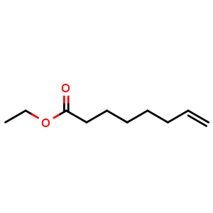 Chemical structure of Ethyl 7-Octenoate , CAS 35194-38-8, AChemBlock V150384