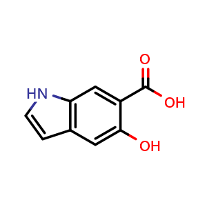 Chemical structure of 5-Hydroxyindole-6-carboxylic Acid , CAS 1936144-39-6, AChemBlock V150441