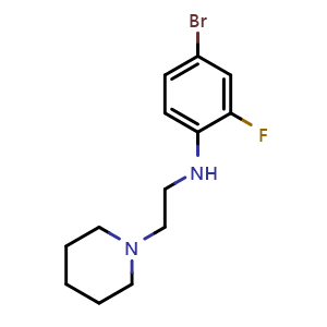 4-Bromo-2-fluoro-N-[2-(1-piperidyl)ethyl]aniline