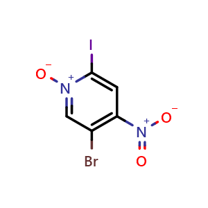 5-Bromo-2-iodo-4-nitropyridine 1-Oxide