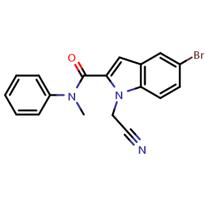 5-Bromo-1-(cyanomethyl)-N-methyl-N-phenylindole-2-carboxamide