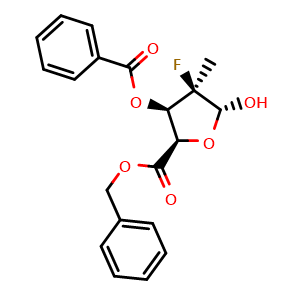(2R,3R,4R,5R)-2-Cbz-4-fluoro-5-hydroxy-4-methyltetrahydro-3-furyl Benzoate