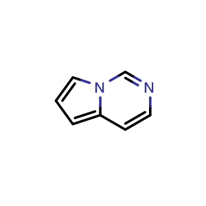 Chemical structure of Pyrrolo[1,2-c]pyrimidine , CAS 274-43-1, AChemBlock V150575