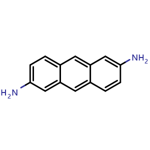 Chemical structure of Anthracene-2,6-diamine , CAS 46710-42-3, AChemBlock V150604