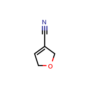 Chemical structure of 2,5-Dihydrofuran-3-carbonitrile , CAS 155448-30-9, AChemBlock V150632