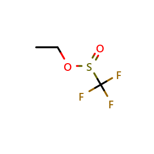 Chemical structure of Ethyl Trifluoromethanesulfinate , CAS 30957-43-8, AChemBlock V150648