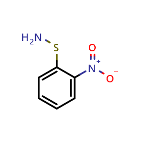 Chemical structure of S-(2-Nitrophenyl)thiohydroxylamine , CAS 7257-59-2, AChemBlock V150714
