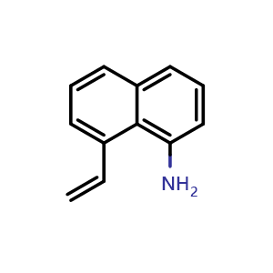 Chemical structure of 8-Vinyl-1-naphthalenamine , CAS 2750928-44-8, AChemBlock V150728