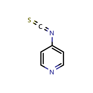 Chemical structure of 4-Isothiocyanatopyridine , CAS 76105-84-5, AChemBlock V150731