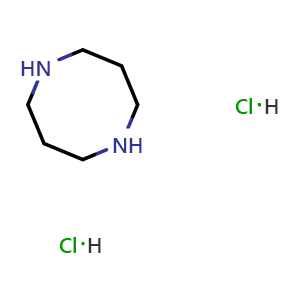Chemical structure of 1,5-Diazocane Dihydrochloride , CAS 99516-02-6, AChemBlock V150735