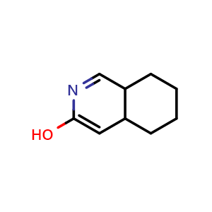 Chemical structure of 4a,5,6,7,8,8a-Hexahydroisoquinolin-3-ol , AChemBlock V150736