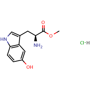 Chemical structure of 5-Hydroxy-L-tryptophan methyl ester hydrochloride , CAS 60971-91-7, AChemBlock V150760