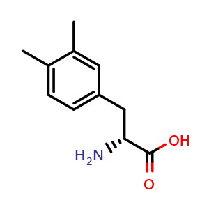 Chemical structure of 3,4-Dimethyl-D-phenylalanine , CAS 788141-80-0, AChemBlock V150776