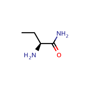 Chemical structure of (S)-2-Amino-butanamide , CAS 7324-11-0, AChemBlock V150824