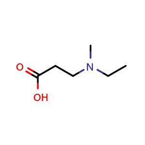 Chemical structure of N-Ethyl-N-methyl-b-alanine , CAS 1095030-20-8, AChemBlock V150849