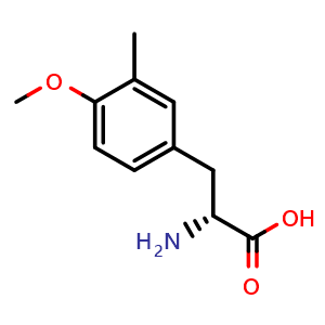 Chemical structure of O,3-Dimethyl-D-tyrosine , CAS 1334779-15-5, AChemBlock V150891