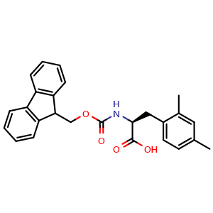 Chemical structure of N-Fmoc-2,4-dimethyl-L-phenylalanine , CAS 1217728-65-8, AChemBlock V150926