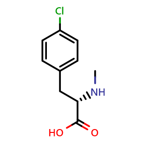 Chemical structure of N-Methyl-4-chloro-L-phenylalanine , CAS 347851-70-1, AChemBlock V150938