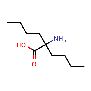 Chemical structure of 2-Amino-2-butylhexanoic acid , CAS 7597-66-2, AChemBlock V150984