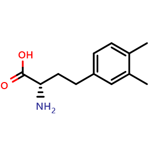 Chemical structure of 3,4-Dimethyl-L-homophenylalanine , CAS 1089276-05-0, AChemBlock V150993
