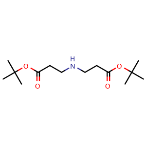 Chemical structure of 3-[[2-(tert-Butoxycarbonyl)ethyl]amino]propionic acid tert-butyl ester , CAS 128988-04-5, AChemBlock V151014