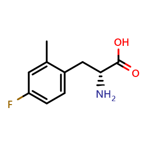 Chemical structure of 4-Fluoro-2-methyl-D-phenylalanine , CAS 1213186-81-2, AChemBlock V151044