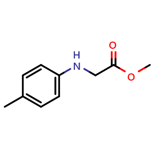 Chemical structure of N-(4-Methylphenyl)-glycine methyl ester , CAS 99075-46-4, AChemBlock V151065