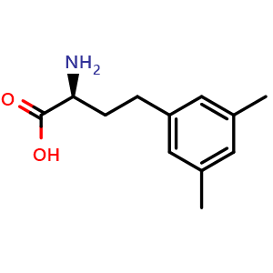 Chemical structure of 3,5-Dimethyl-L-homophenylalanine , CAS 2349312-92-9, AChemBlock V151093