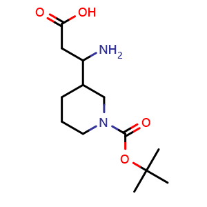 1-Boc-b-amino-3-piperidinepropanoic acid