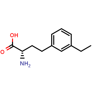 Chemical structure of 3-Ethyl-L-homophenylalanine , CAS 2350169-11-6, AChemBlock V151187