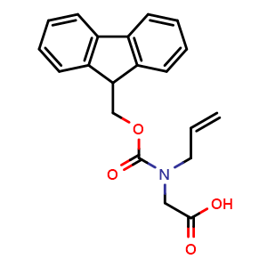 Chemical structure of N-Fmoc-N-allyl-glycine , CAS 222725-35-1, AChemBlock V151234