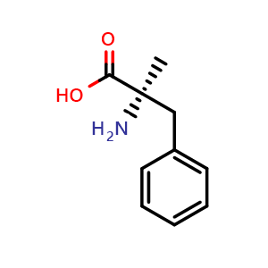 Chemical structure of a-Methyl-D-phenylalanine , CAS 17350-84-4, AChemBlock V151298