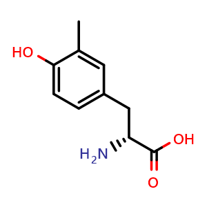 Chemical structure of 3-Methyl-D-tyrosine , CAS 1270132-17-6, AChemBlock V151307