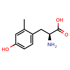 Chemical structure of 2-Methyl-L-tyrosine , CAS 70680-92-1, AChemBlock V151399