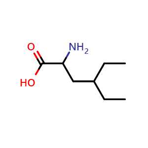 Chemical structure of 4-Ethyl-DL-norleucine , CAS 92987-67-2, AChemBlock V151408