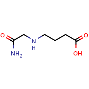 Chemical structure of 4-[(2-Amino-2-oxoethyl)amino]-butanoic acid , CAS 1096803-44-9, AChemBlock V151463
