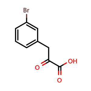 Chemical structure of 3-Bromo-a-oxo-benzenepropanoic acid , CAS 207910-90-5, AChemBlock V151572