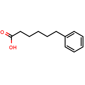 Chemical structure of Benzenehexanoic acid , CAS 5581-75-9, AChemBlock V151590