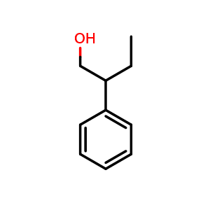 Chemical structure of b-Ethyl-benzeneethanol , CAS 2035-94-1, AChemBlock V151612