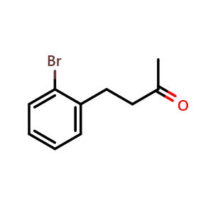Chemical structure of 4-(2-Bromophenyl)-2-butanone , CAS 3506-68-1, AChemBlock V151660