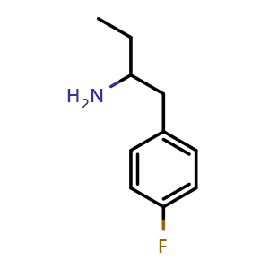 Chemical structure of 1-(4-Fluorophenyl)-2-butanamine , CAS 23292-09-3, AChemBlock V151695