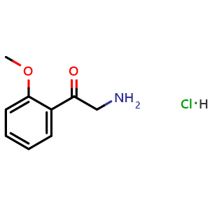 Chemical structure of 2-Amino-2'-methoxyacetophenone hydrochloride , CAS 34589-97-4, AChemBlock V151697