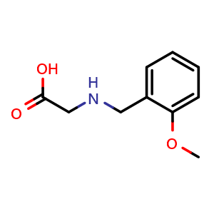 Chemical structure of N-(2-Methoxybenzyl)glycine , CAS 124589-79-3, AChemBlock V151700