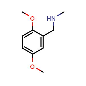 Chemical structure of N-Methyl-2,5-dimethoxybenzylamine , CAS 229486-99-1, AChemBlock V151706